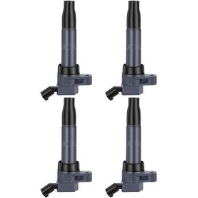 ECCPP Ignition Coil Pack Set of 4 Coils for Hyundai Santa Fe for Kia Forte for Optima for Sportage Rondo 2.0L 2.4L 4.6L 5.0L Replacement for UF611 C1667