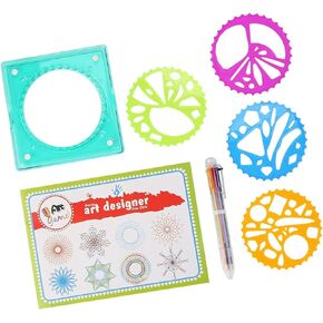 AYNEFY Colorful Beautiful Geometric Ruler, Drawing Tool Ruler, School and Office Supplies for Engineering, Building, Studying and Designing