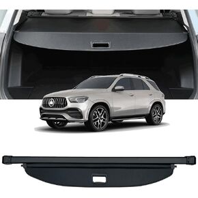 Cargo Cover Compatible with 2019-2024 Mercedes Benz GLE SUV AMG GLE 53 63 Accessories Retractable Rear Trunk Cover Trunk Security Cover Shielding Shade GLE Cargo Cover 2019-2022 2023 2024