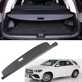 New Cargo Cover for 2019-2022 Mercedes Benz GLE350 GLE450 GLE580 Black Rear Trunk Shade Luggage Security Cover