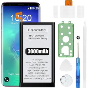Battery for Samsung Galaxy S9 Replacement Kit: (New Upgraded) for Samsung Galaxy S9 SM-G960U All Models with Repair Tool Kits