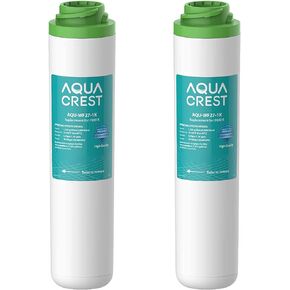 AQUA CREST FQK1K Under Sink Water Filter, 1350 Gallons, Replacement for GE FQK1K, FQK2J, GXK185K and GX1S50R (Pack of 2)