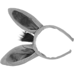 Donkey Headband Costume Hair Tie Outfits Hair Bands Cute Hairband Donkey Ears Hairband for Party Hair Accessories Cosplay Headdress Little Donkey Animal Plastic
