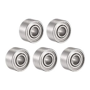 uxcell S693ZZ Stainless Steel Ball Bearing 3x8x4mm Double Shielded Bearings 5pcs