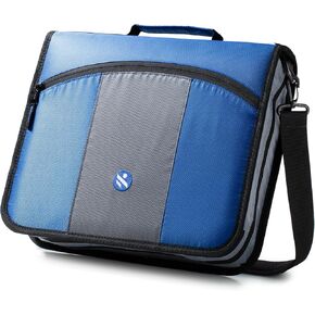 3-Inch Zipper Binder, 3 Round Rings Binder with Expanding File and Shoulder Strap, Black12 in Saudi Arabia
