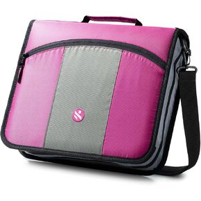 ملف بسحاب 3 بوصة، 3 حلقات دائرية مع ملف ممتد وحزام كتف، أسود12 in Kuwait