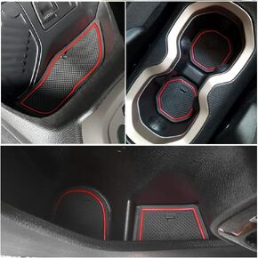 auovo Cup Holder Insert Liner Coaster Anti Dust Mats for Renegade Accessories 2018 2019 2020 2021 2022 2023 Custom Center Console Door Pads 18PCS (Pink)