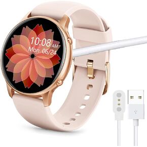 Compatible with Stiive Smartwatch LCW01 Charger, Magnetic USB Replacement Charger Compatible with Stiive 1.28 Smartwatch/Lovtutu Watch/Moowhsh Watch 1.28/NiUFFiT LW36/ManiGoo 1.28 Smartwatches (Black)