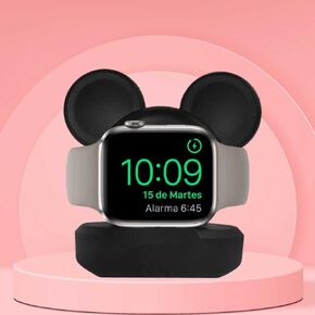 حامل شاحن توليب لطيف لسلسلة ساعات أبل، حامل مكتب من السيليكون لساعة iWatch، حامل قاعدة شحن لطيف iWatch، يدعم وضع المنضدة
