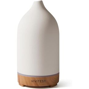 VIVITEST Stone Diffuser,200ML Essential Oil Diffuser, Ultrasonic Aromatherapy Diffusers for Home (White)