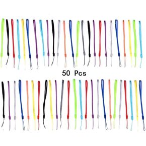 حزمة King's Deal 100 قطعة (10 ألوان × 10) 7 بوصة من حزام المعصم الملون للكاميرا والهاتف الخلوي Ipod Mp3 Mp4 USB Flash Drive - متنوعة (ألوان عشوائية) in Kuwait