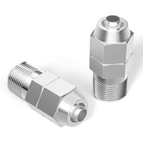 TAILONZ PNEUMATIC 304 Stainless Steel 1/4 Inch Tube OD x 1/4 Inch NPT Thread Quick-Screw Fittings Pneumatic Pipe Elbow Through Quick-Connect Locking Through the Plate Fittings PL-1/4-N2(Pack of 5)