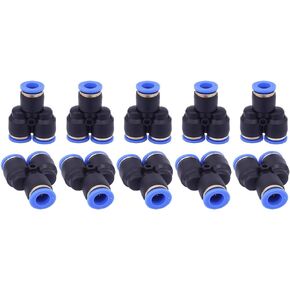 SNS 1/2" Tube OD Union Y type plastic push to quick connect tube fitting(10 PCS) SPY-1/2