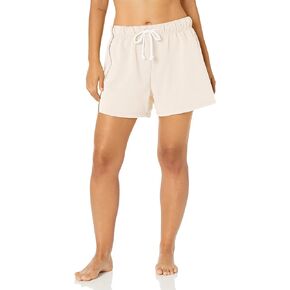 Sage Collective Women's Tummy Control Fleece Yoga Athletic Stretchy Pocket Elastic Drawstring Exercise Short