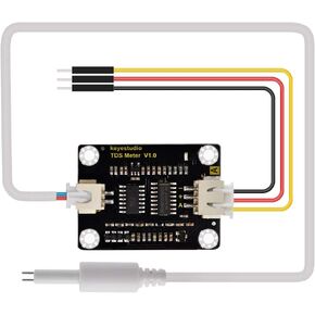 KEYESTUDIO TDS متر التحقيق مراقبة جودة المياه V1 وحدة الاستشعار مع XH2.54-3Pin سلك توصيل معزز موصل لاردوينو