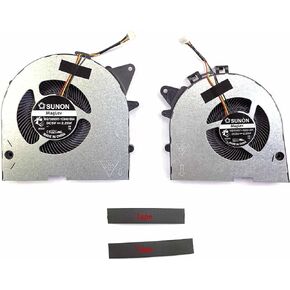 استبدال مروحة Bestparts لـ Legion Y545 - استبدال مروحة تبريد وحدة المعالجة المركزية الأصلية + GPU لجهاز Lenovo Legion Y545 (النوع: 81Q6) P/N: 5H40S19931 (ليس لـ Legion Y545-PG0) in Saudi Arabia