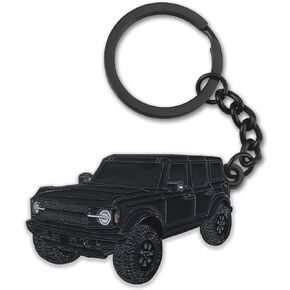 For Ford Bronco Keychain，4 Door Metal Keychain For Ford Bronco Accessories 2021 2022 2023