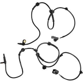 TRQ Rear ABS Wheel Speed Sensor Set Compatible with 13-20 Nissan Pathfinder INFINITI JX35 QX60