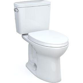 Drake 2-Piece 1.6 GPF Single Flush Elongated ADA Comfort Height Toilet w/ 10in Rough-In in Cotton White, Seat Included in Saudi Arabia