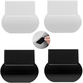 4pcs Toilet CoverSeat Lifter Handle Seat Cover Lifter Toilet Seat Holder Lift Tools Bathroom Accessories for Home, Office, Hotel, More Sanitary Lifestyle (White/Black)
