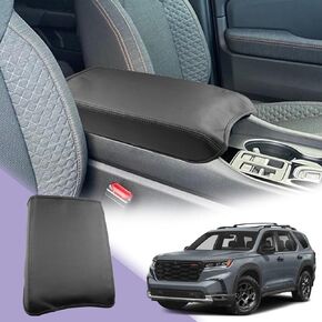 LUWU for 2023 2024 Honda Pilot Center Console Cover 2023 Pilot Armrest Cover Pad 2023 Honda Pilot Accessories Center Console Pad 2023 Honda Pilot LX/Sport/Elite/EX-L Armrest Console Cover Soft Leather