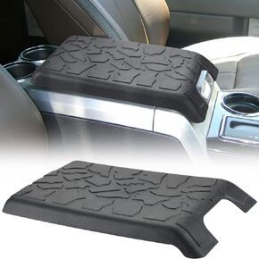 غطاء وحدة التحكم المركزية ISSYAUTO متوافق مع 2015-2023 F150، 2017-2023 F250 F350 F450 مع مقعد قفز 40/20/40، غطاء مسند ذراع بنمط مداس وغطاء وحدة التحكم الوسطى in Kuwait