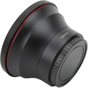 Camera Lens, 52mm 0.43X Professional HD Wide Angle Lens with Detachable Macro Lens for Portrait Photography, Landscape Photography, for All Lenses with 52mm Thread