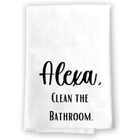 Funny Novelty Bath Hand Towels | Restroom Male Female Symbols Bathroom Country Rustic Farmhouse Modern Decor | Hilarious Adult Crude Humor Home House Warming Wedding Gift Presentà