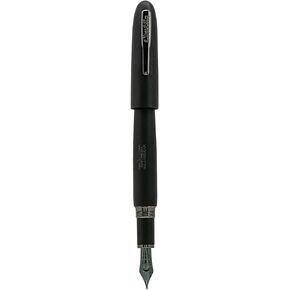 Conklin All American Black Matte/Gunmetal Limited Edition 898 Fountain Pen - Omniflex