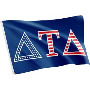 Desert Cactus Delta Tau Delta USA Letter Fraternity Flag Greek Letter Use as a Banner Large 3 feet x 5 feet Sign Decor Delts