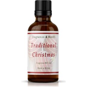 Fragrances & More - Traditional Christmas Fragrance Oil for Candle Making 2 oz. (60ml), Candle Scents for Candle Making, Scented Oil for Home, Fragrance Oil for Diffuser, Aromatherapy Oils.