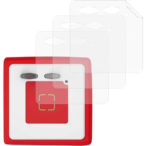 أفلام حماية kwmobile متوافقة مع Toniebox - مجموعة من 3 ملصقات مضادة للخدش - شفافة