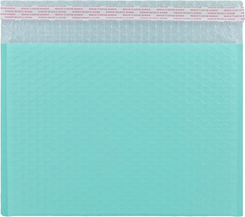 12 × 9 بوصة فقاعات بريدية ذات فتحة جانبية باللون الأزرق المخضر (25 حزمة) in Kuwait