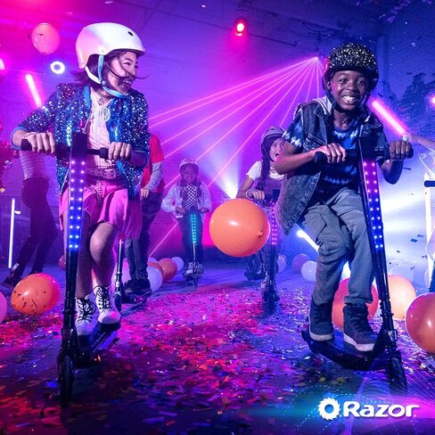 سكوتر كهربائي Razor Sonic Glow Black مع أضواء LED ومكبر صوت بلوتوث لاسلكي، in Kuwait