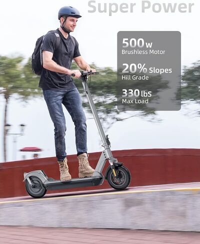 500W Electric Scooter Adults, 28 Miles Rang & 20 MPH, 10" Foldable Commuter Electric Scooter with Triple Brake Systems and APP, Large LED Display E Scooter for Adult X10 Pro in Saudi Arabia