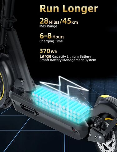 500W Electric Scooter Adults, 28 Miles Rang & 20 MPH, 10" Foldable Commuter Electric Scooter with Triple Brake Systems and APP, Large LED Display E Scooter for Adult X10 Pro in Saudi Arabia