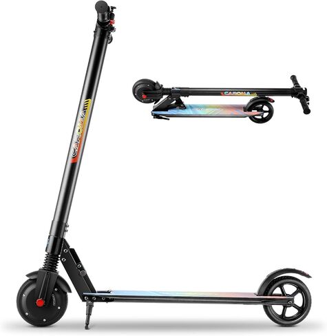 سكوتر كهربائي كاروما للبالغين، نطاق أقصى 15.5 ميل، قوة 15.5 ميل في الساعة بواسطة محرك 250 وات، سكوتر كهربائي قابل للطي للبالغين والمراهقين، سكوتر إلكتروني مع شاشة LED in Kuwait