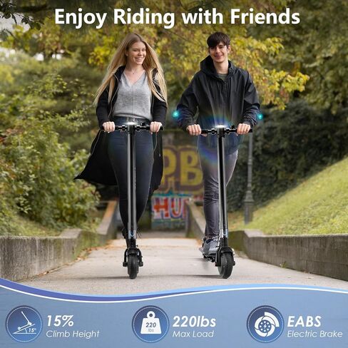 سكوتر كهربائي كاروما للبالغين، نطاق أقصى 15.5 ميل، قوة 15.5 ميل في الساعة بواسطة محرك 250 وات، سكوتر كهربائي قابل للطي للبالغين والمراهقين، سكوتر إلكتروني مع شاشة LED in Kuwait