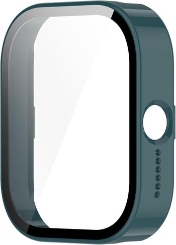 حافظة مخصصة لـ CMF Watch Pro Frame PC غطاء واقٍ مع طبقة من الزجاج المقسى لـ CMF Watch Pro (D395) ملحقات واقيات شاشة الساعة الذكية (أسود وأخضر) in Saudi Arabia