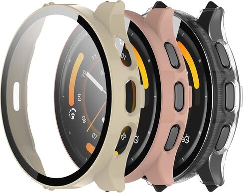 مخصص لواقي الشاشة Garmin Venu 3 مع طبقة من الزجاج المقسى ومصد الكمبيوتر الصلب وغطاء كامل لملحقات الساعة الذكية لحافظة Garmin Venu 3 (أسود وأزرق داكن وأخضر) in Kuwait