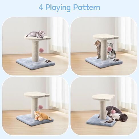 عمود خدش القطط، أداة خدش لطيفة للقطط الداخلية مع السيزال الطبيعي، برج شجرة القطط الصغيرة مع كرة لعبة للقطط الداخلية والقطط الصغيرة in Kuwait