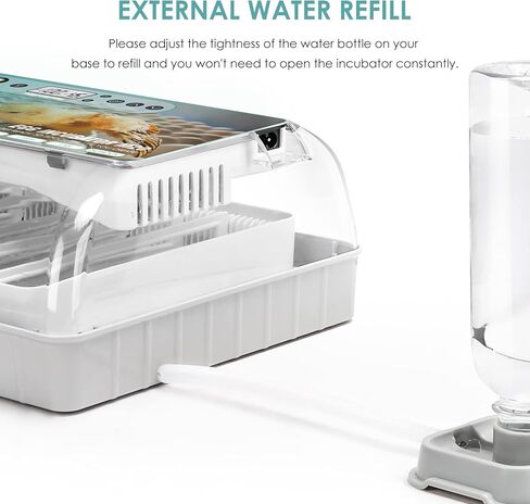 حاضنة رقمية تلقائية مطورة، سعة 12/16/20 (20 بيضة دجاج - شاشة فهرنهايت) in Kuwait