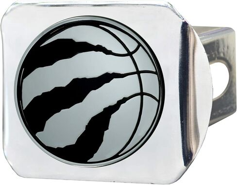 FANMATS 25125 Toronto Raptors Chrome Metal Hitch Cover with Chrome Metal 3D Emblem in Saudi Arabia