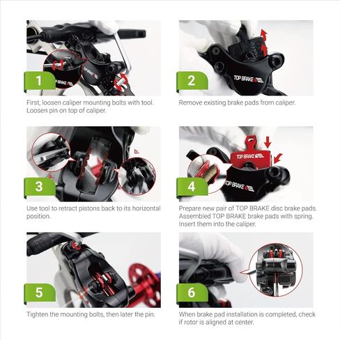 TOP BRAKE BD19-E+ 2 Pairs Disc Bike Brake Pads for MAGURA 4 Piston MT5/ MT7/ MT5e/MT7 in Saudi Arabia
