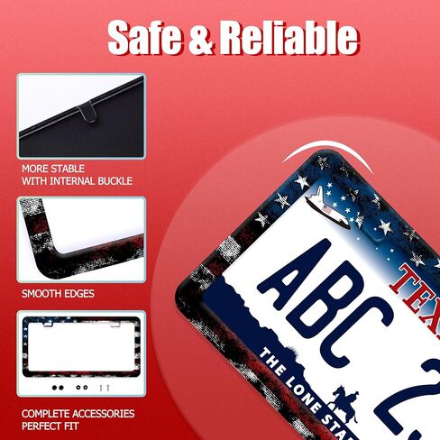 Abstract Blue Marble License Plate Frame Personalise License Plate Frames Stainless Steel Accessories Cars Decor with 2 Holes and Screws Fits Standard US CA Vehicles Size 12.2 x 6 Inches in Saudi Arabia