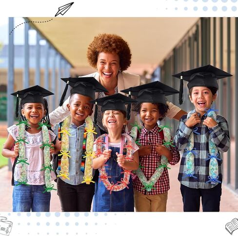 NNG 36 مجموعة من أدوات صنع حلوى التخرج من فئة 2024 من أكياس حلوى هاواي للتخرج، مجموعة أنابيب حلوى لي هدية شريط هدية لمستلزمات حفلات التخرج in Kuwait