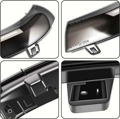 إشارات انعطاف متتابعة ديناميكية LED بعدسات مدخنة مرآة جانبية أضواء إشارة الانعطاف لسيارات BMW F20 F21 F22 F23 F30 F31 F34 F32 E84، قطعتان in Kuwait