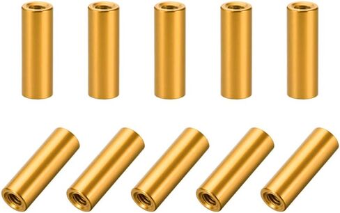 uxcell 10 Pcs M3x15mm Round Aluminum Standoff Column Spacer Female Golden Tone for Drone FPV Quadcopter Racing RC Multirotors Parts DIY in Kuwait
