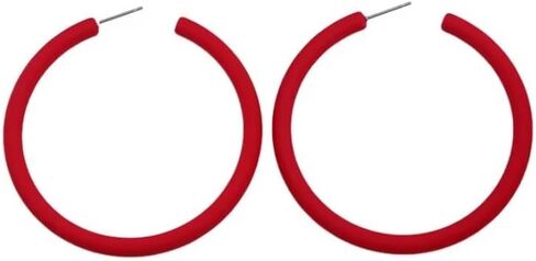 80 90s ريترو النيون هوب أقراط موضة لون الحلوى أقراط كبيرة للنساء الفتيات الاكريليك الملونة حفلة مجوهرات بسيطة in Kuwait