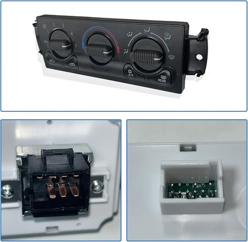 599-218 لوحة وحدة التحكم في المناخ الأمامي، مفتاح تحكم في السخان لـ 1999-2002 Chevy Tahoe Avalanche Suburban Silverado 1500 2500 3500 HD، GMC Yukon Sierra 1500 2500 3500 HD in Kuwait